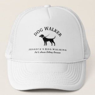 Dog Walker Custom Pet - Black Dog White Collar