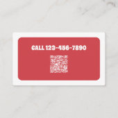 Dog Walker Dog Sitter QR Visitekaartje (Achterkant)