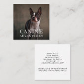 Dog Walker en Dog Adventures Square Visitekaartje (Voorkant / Achterkant)