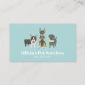 Dog Walker en Pet Sitter Visitekaartje (Voorkant)