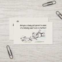 Dog Walker grappig en boeiende cartoon