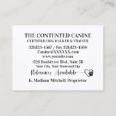 Dog Walker / Groomer / Etc. - SRF-Visitekaartje Visitekaartje (Achterkant)