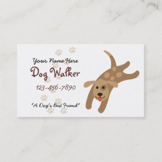 Dog Walker/Groomer/Veterinarian Visitekaartje