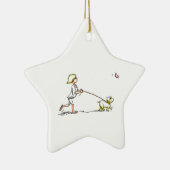 dOg WaLkEr Keramisch Ornament (Rechts)