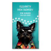Dog Walker Magnetisch Visitekaartje (Voorkant Verticaal)