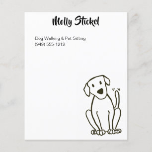 Dog Walker of Pet Sitting Flyer