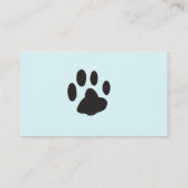 Dog Walker Paws Zwart Visitekaartje (Achterkant)