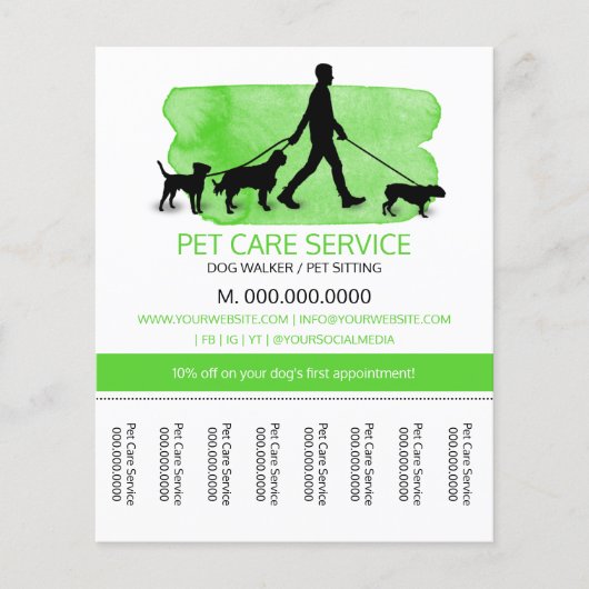 Dog walker/Pet Care Sitting (Voorkant)