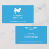 Dog Walker & Pet Sitter Blauwgroen Visitekaartje (Voorkant / Achterkant)