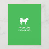 Dog Walker & Pet Sitter Green Flyer (Achterkant)