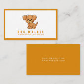 Dog Walker Pet Sitter Visitekaartje (Voorkant / Achterkant)