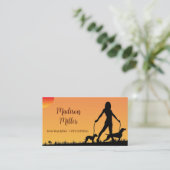 Dog Walker / Pet Sitter Visitekaartje (Staand voorkant)