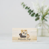 Dog Walker Pet Sitting Service Visitekaartje (Staand voorkant)