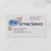 Dog Walker Pet Sitting Services Professional Visitekaartje (Voorkant)