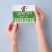 Dog Walker & Pet Sitting Tear Off Flyer 5.6 x 4.5 (Hand)