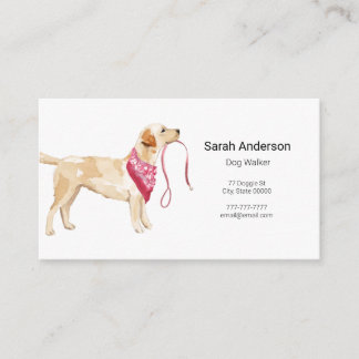 Dog Walker Pet Sitting Visitekaartje