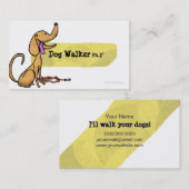 Dog Walker Ph.D. met Visitekaartje Leash (Voorkant / Achterkant)