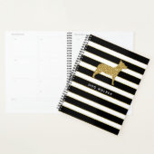 Dog Walker Planner Golden Stripes (Display)