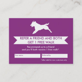 Dog Walker Reference Kaart - 