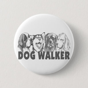Dog Walker Ronde Button 5,7 Cm