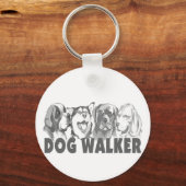 Dog Walker Sleutelhanger (Voorkant)