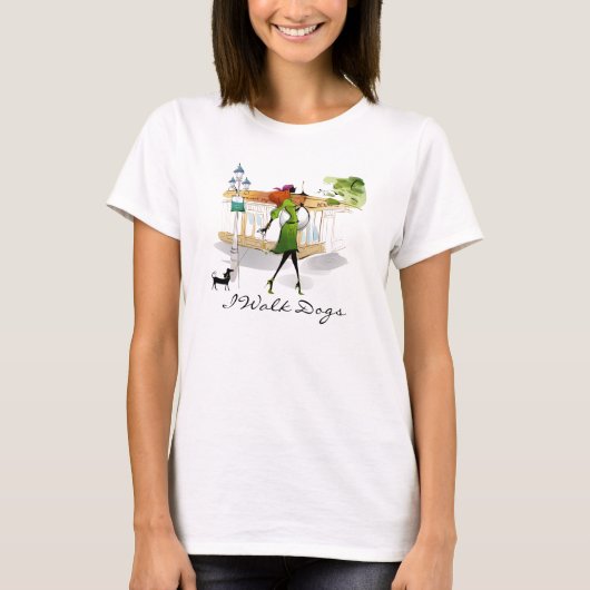 Dog Walker T-Shirt (Voorkant)