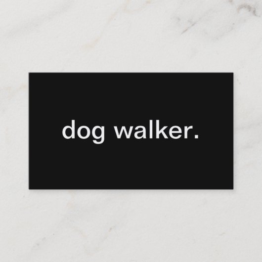 Dog Walker Visitekaartje (Voorkant)