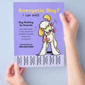 Dog Walker Walker Labradoedle Scheurblad Flyer (Hand)