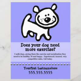 Dog Walker.Walking.. Flyer