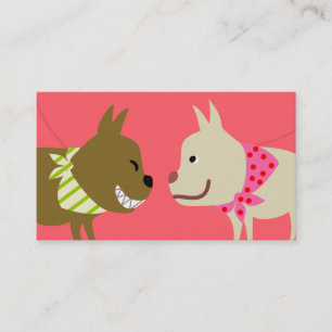 Dog Walker's Bandana Dogs Visitekaartje