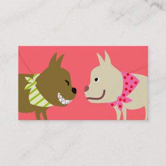Dog Walker's Bandana Dogs Visitekaartje