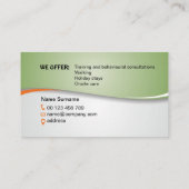 Dog walking and training services visitekaartje (Achterkant)