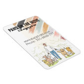 Dog Walking Business Custom Fridge Magneet (Rechterzijde)