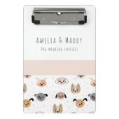 Dog Walking Business - Jonge Ondernemer Mini Klembord (Voorkant)