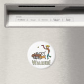 Dog Walking Magneet (Insitu (Vaatwasser))