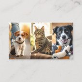 Dog Walking Pet Sitting Boarding Visitekaartje (Achterkant)