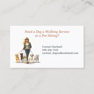 Dog Walking Pet Sitting Boarding Visitekaartje