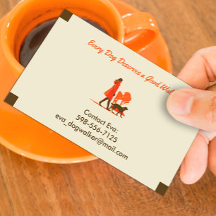Dog Walking Pet Sitting Boarding Visitekaartje