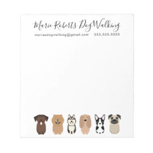 Dog Walking, Pet Sitting, Dog Boarding, Drop in Notitieblok