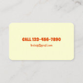 Dog Walking Pet Sitting Services Visitekaartje (Achterkant)