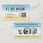 Dog Walking QR Code Foto Visitekaartje (Voorkant / Achterkant)