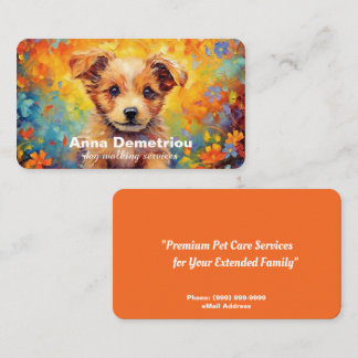 Dog Walking Services Visitekaartje