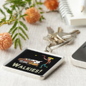 Dog Walking Sleutelhanger (Zijkant)