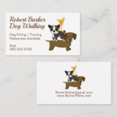 Dog Walking Training Groomer Visitekaartje (Voorkant / Achterkant)