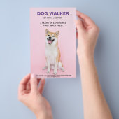 Dog Walking Zakelijke diensten Flyer (Hand)