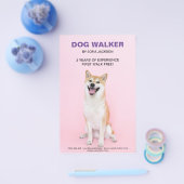 Dog Walking Zakelijke diensten Flyer (Enkel)