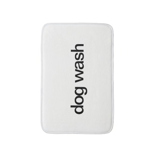 Dog Wash Bath Mat (Voorkant Verticaal)