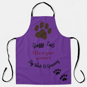 Dog Wash & Groomer Gepersonaliseerd Schort