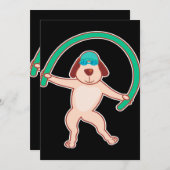 Dog Water Aerobics | Funny Gift Feestdagenkaart (Voorkant / Achterkant)