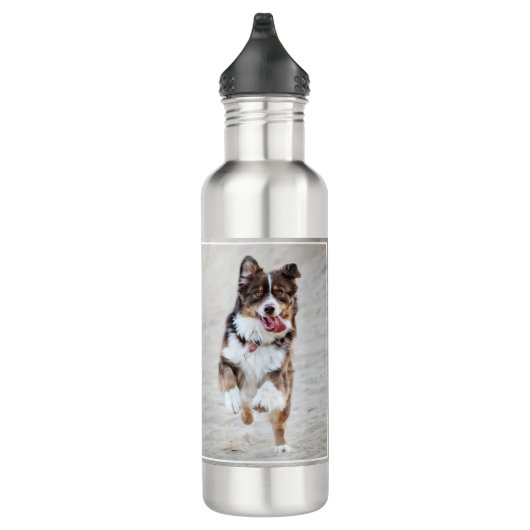 Dog Water Fles - Aangepaste persoonlijke Dog Foto (Rechts)